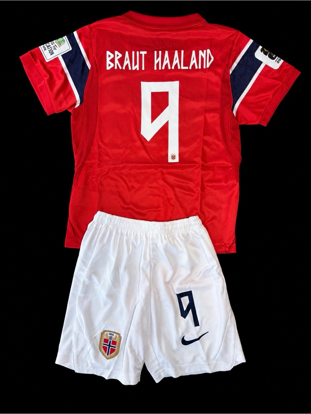 Norway Erling Haaland #9 Kids Jersey & Shorts Set HOME